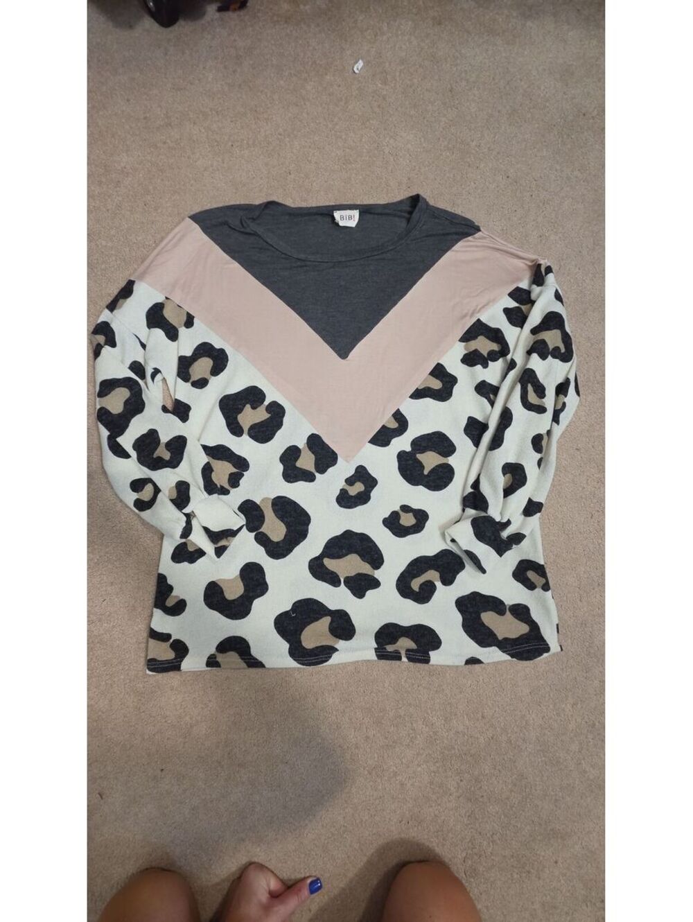 Bibi Color block with leopard 🐆